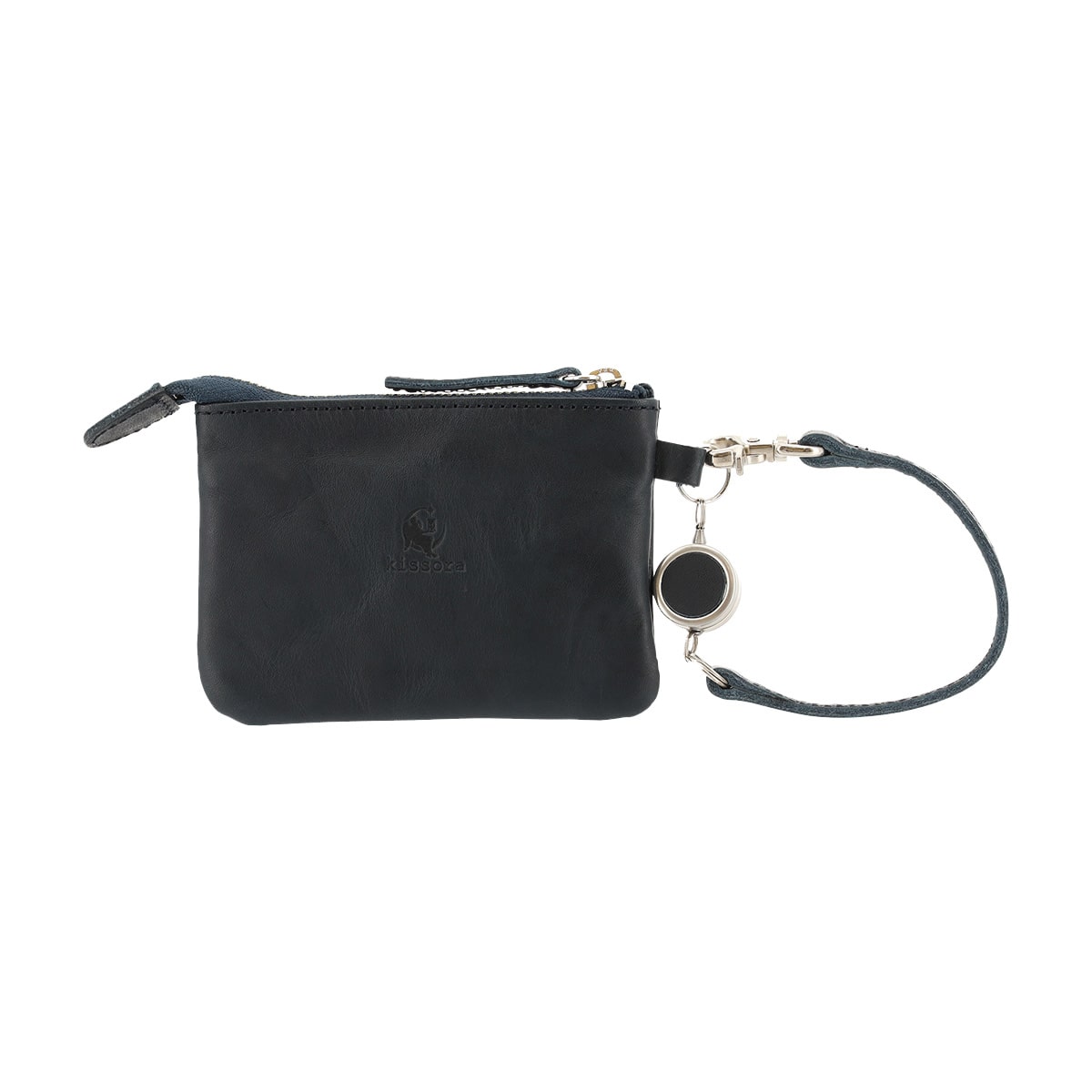 kissora キソラ パスコインケース 本革 ピボット KIIS-125 ネイビー