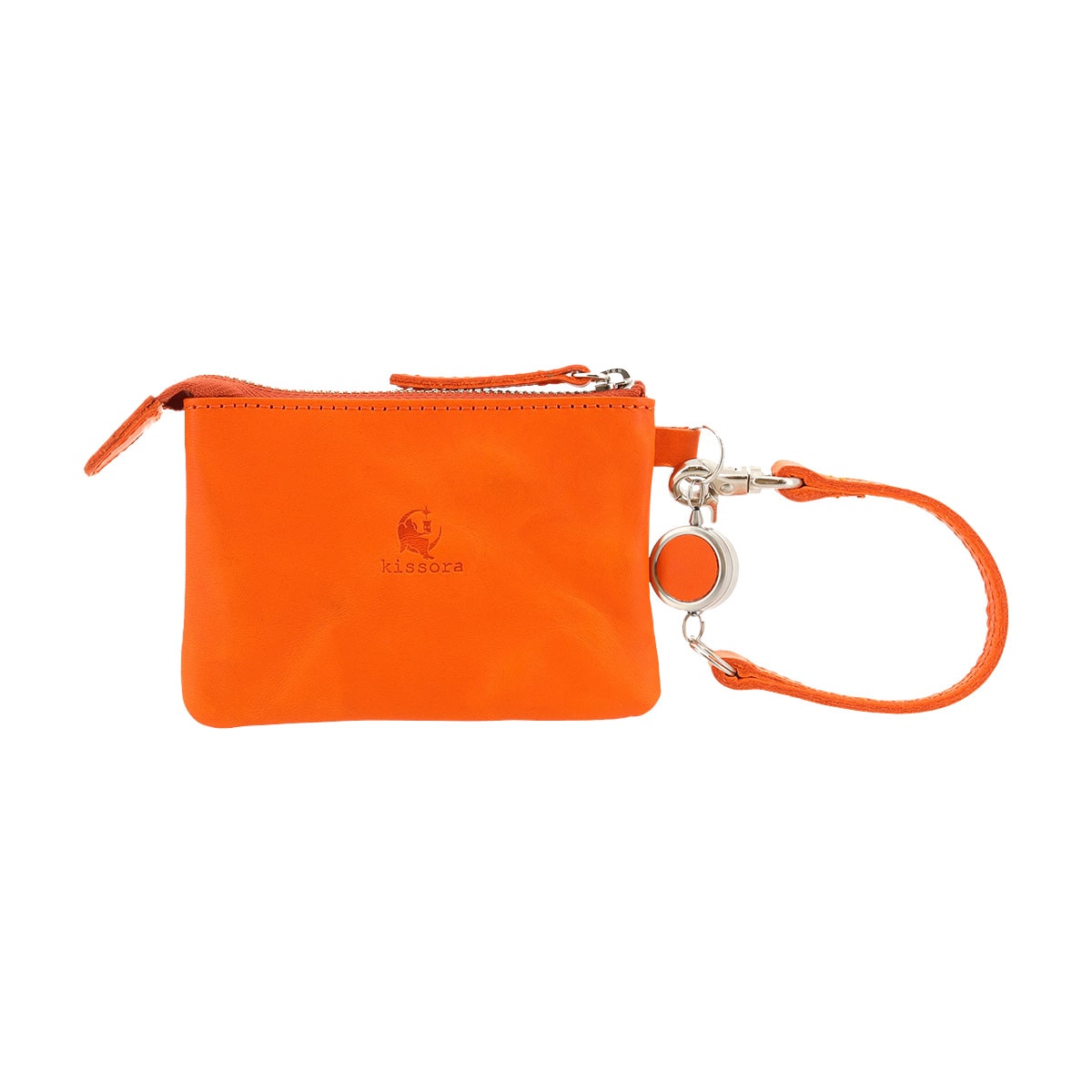 kissora キソラ パスコインケース 本革 ピボット KIIS-125 オレンジ