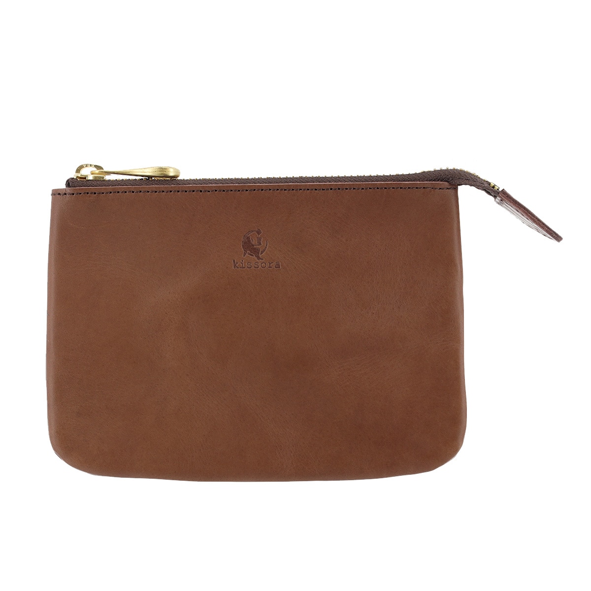 kissora キソラ ポーチ 本革 S ピボット レディース KIIS-127 ミニポーチ 小物入れ 牛革 日本製 レザー チョコ