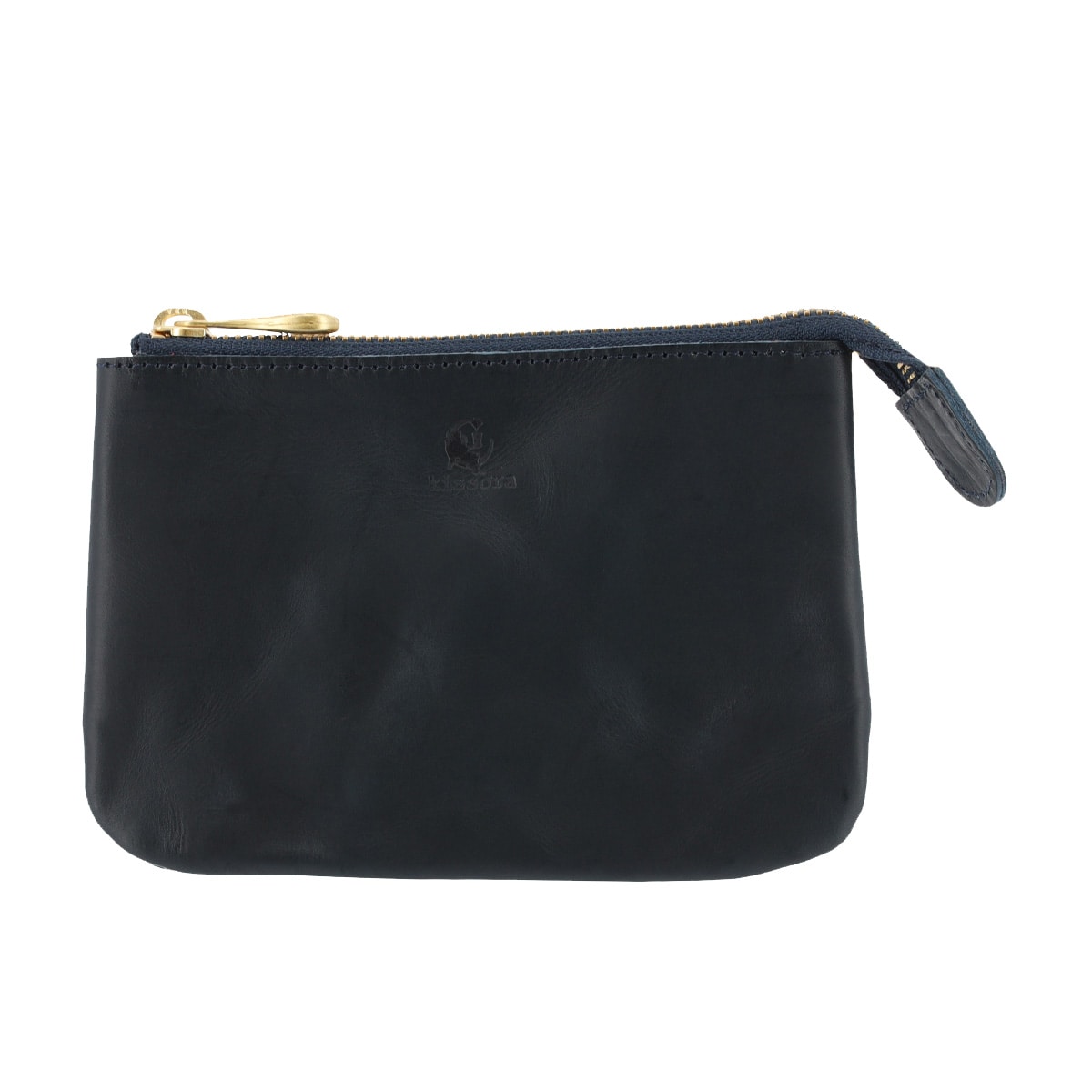 kissora キソラ ポーチ 本革 S ピボット レディース KIIS-127 ミニポーチ 小物入れ 牛革 日本製 レザー ネイビー