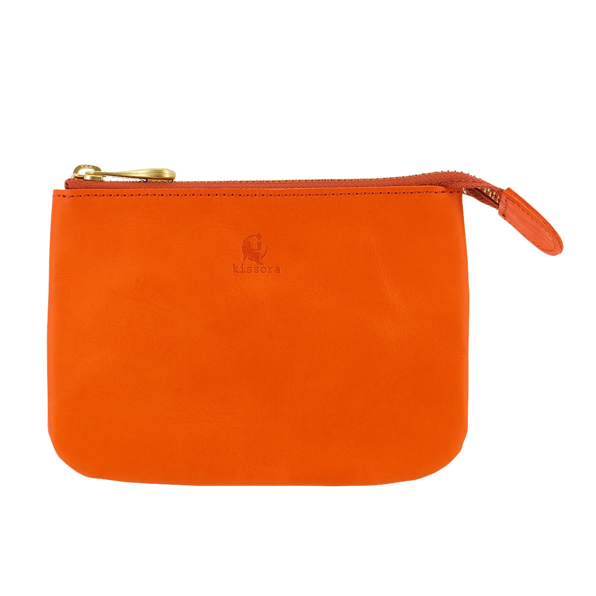 kissora キソラ ポーチ 本革 S ピボット レディース KIIS-127 ミニポーチ 小物入れ 牛革 日本製 レザー オレンジ