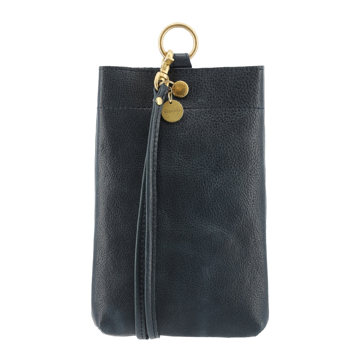 kissora キソラ スマホショルダー 本革 ブリリオ KIIS-131 ショルダーバッグ ミニショルダー 牛革 日本製 スマホストラップ ネイビー