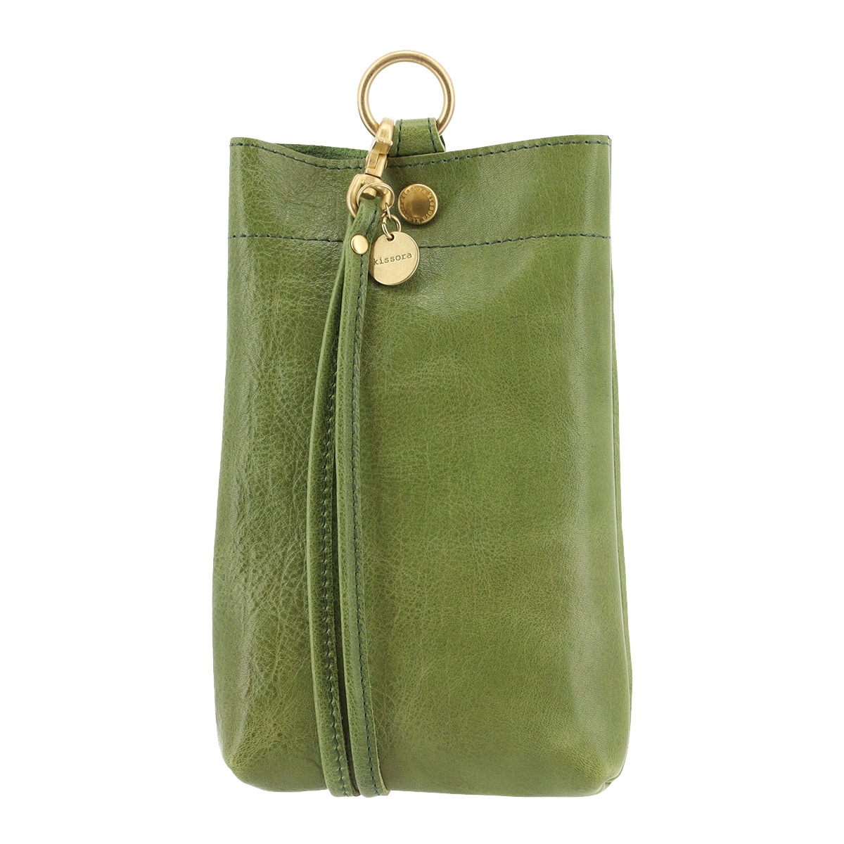 kissora キソラ スマホショルダー 本革 ブリリオ KIIS-131 ショルダーバッグ ミニショルダー 牛革 日本製 スマホストラップ オリーブ