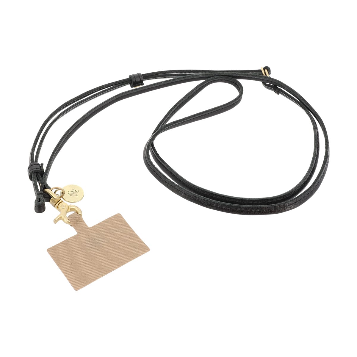 kissora キソラ スマホストラップ 本革 ブリリオ KIIS-134 牛革 日本製 レザー ブラック