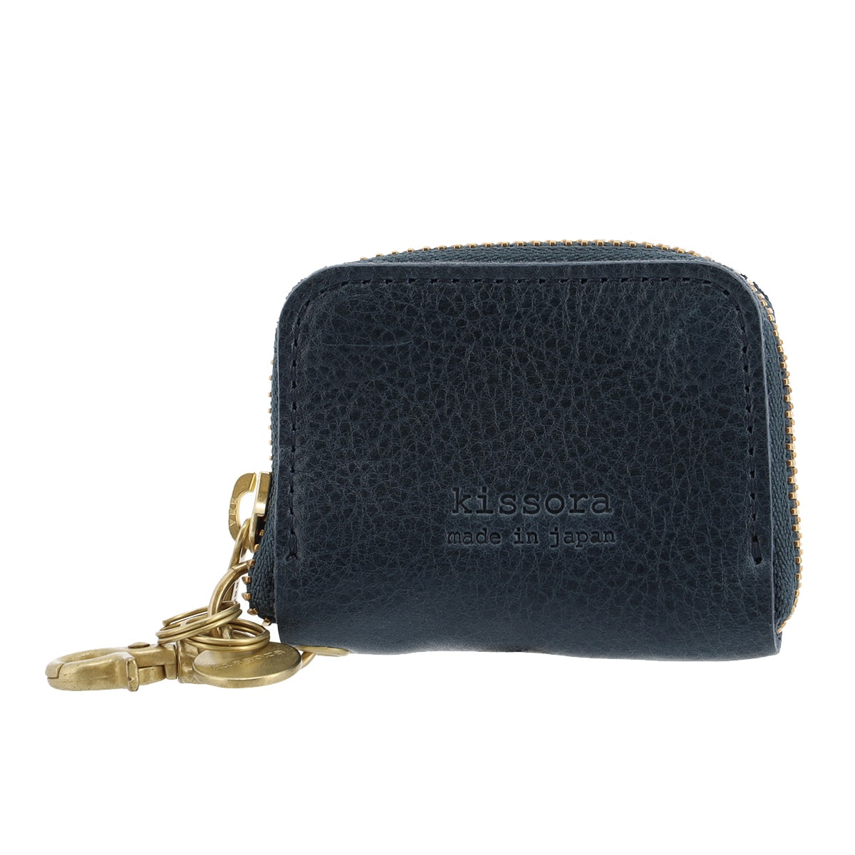kissora キソラ キーポーチ ブリリオ KIIS-141 キーケース 牛革 日本製 レザー ネイビー
