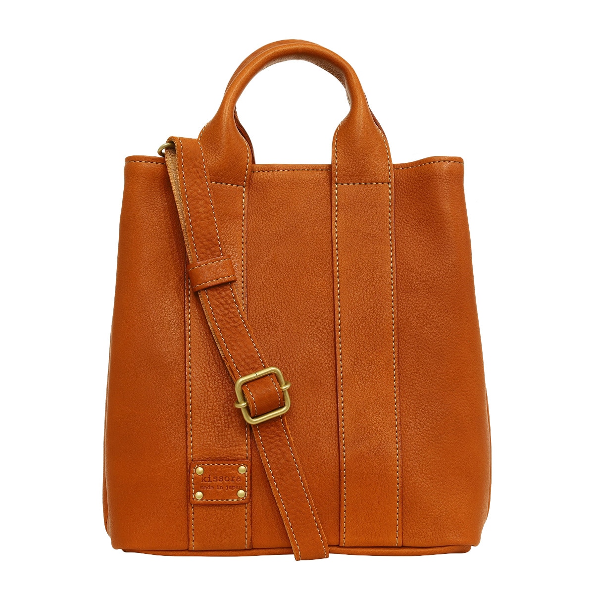 kissora キソラ トートバッグ S フェスタ レディース KIKE-001 2WAY ショルダーバッグ 牛革 日本製 キャメル