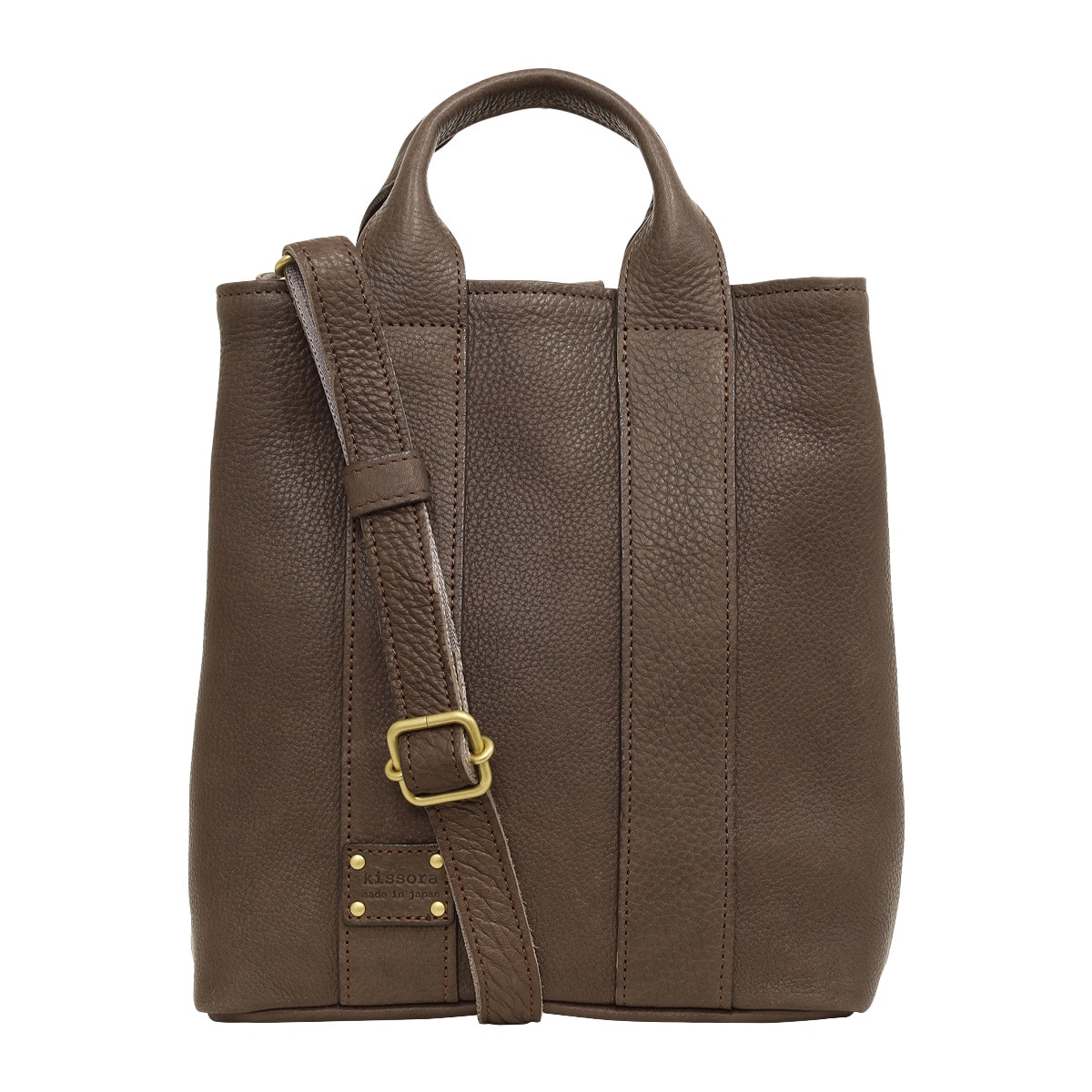 kissora キソラ トートバッグ S フェスタ レディース KIKE-001 2WAY ショルダーバッグ 牛革 日本製 グレー