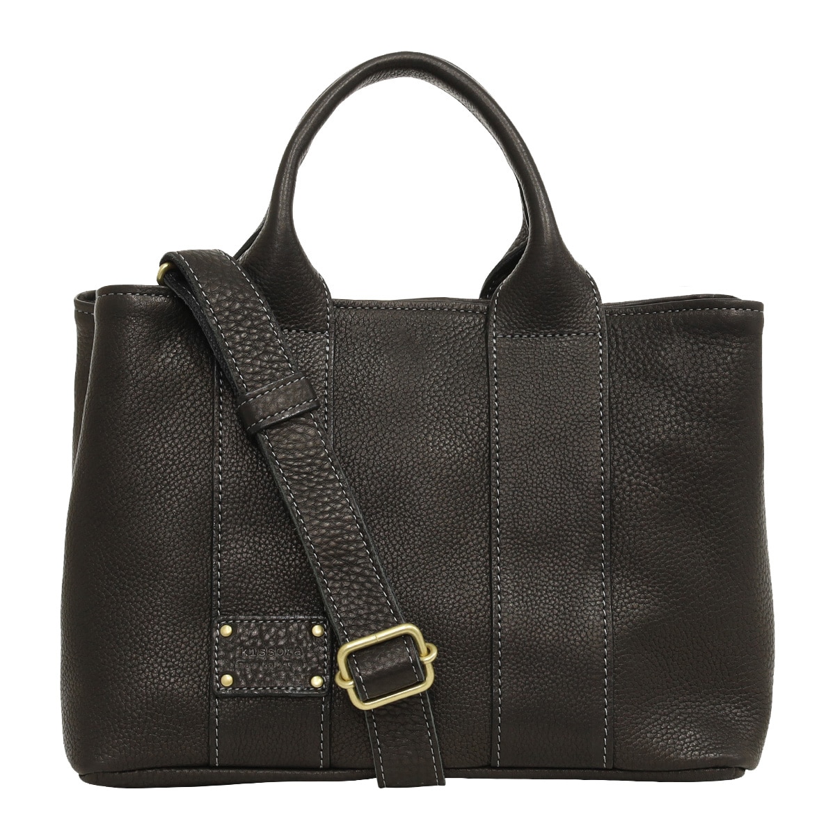 kissora キソラ トートバッグ M フェスタ レディース KIKE-002 2WAY ショルダーバッグ 牛革 日本製 ブラック