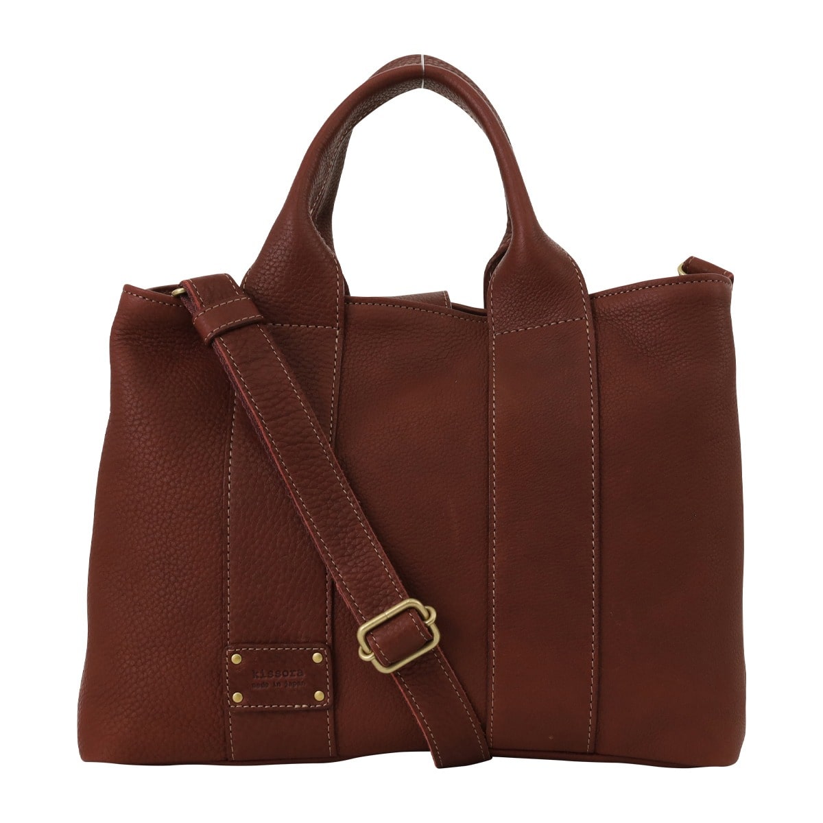 kissora キソラ トートバッグ L フェスタ レディース KIKE-003 2WAY ショルダーバッグ 牛革 日本製 バーガンディ