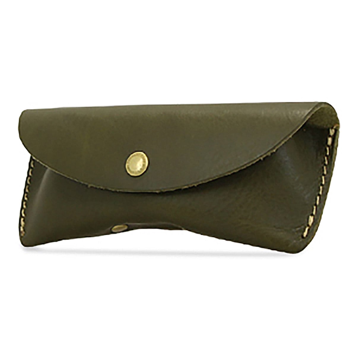 kissora キソラ メガネケース 日本製 本革 レザー 大容量 レディース KIKN-050 オリーブ