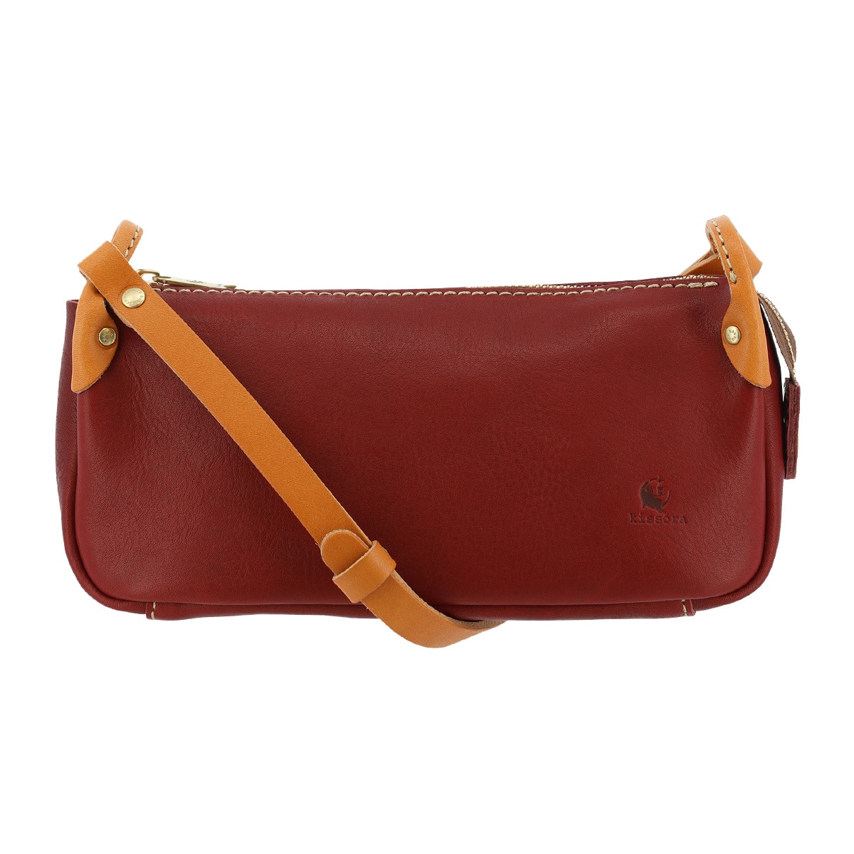 kissora キソラ ショルダーバッグ 本革 エピカ レディース KIKN-124 ミニショルダー 牛革 日本製 レザー レッド