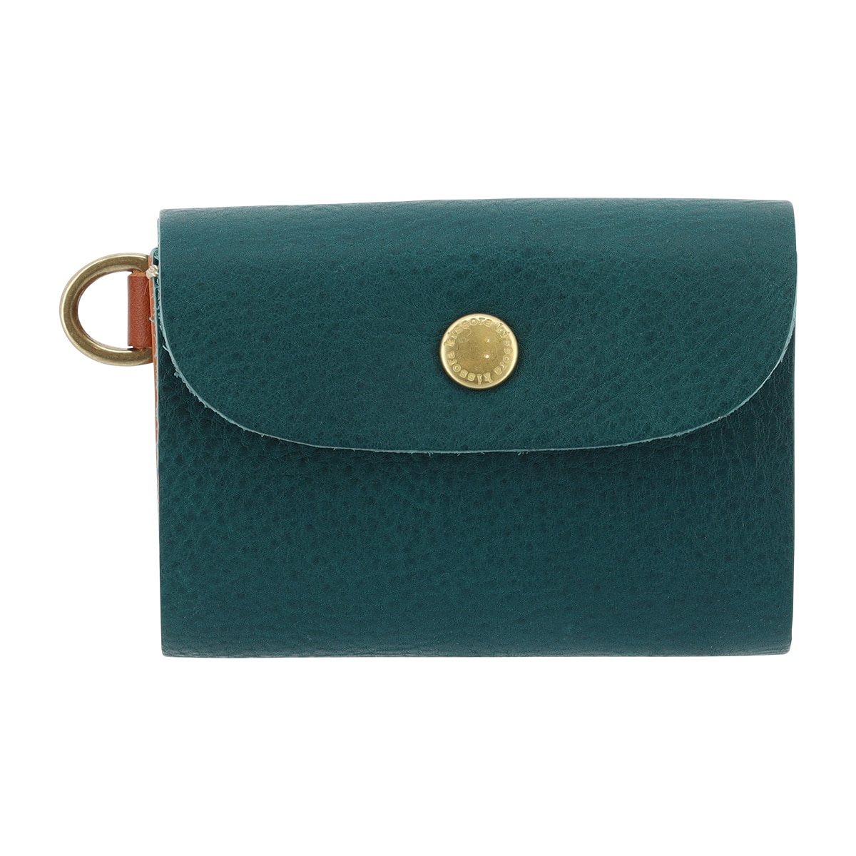 kissora キソラ 三つ折り財布 本革 ミネルバボックス KIKN-125 ミニ財布 牛革 日本製 レザー ブルー