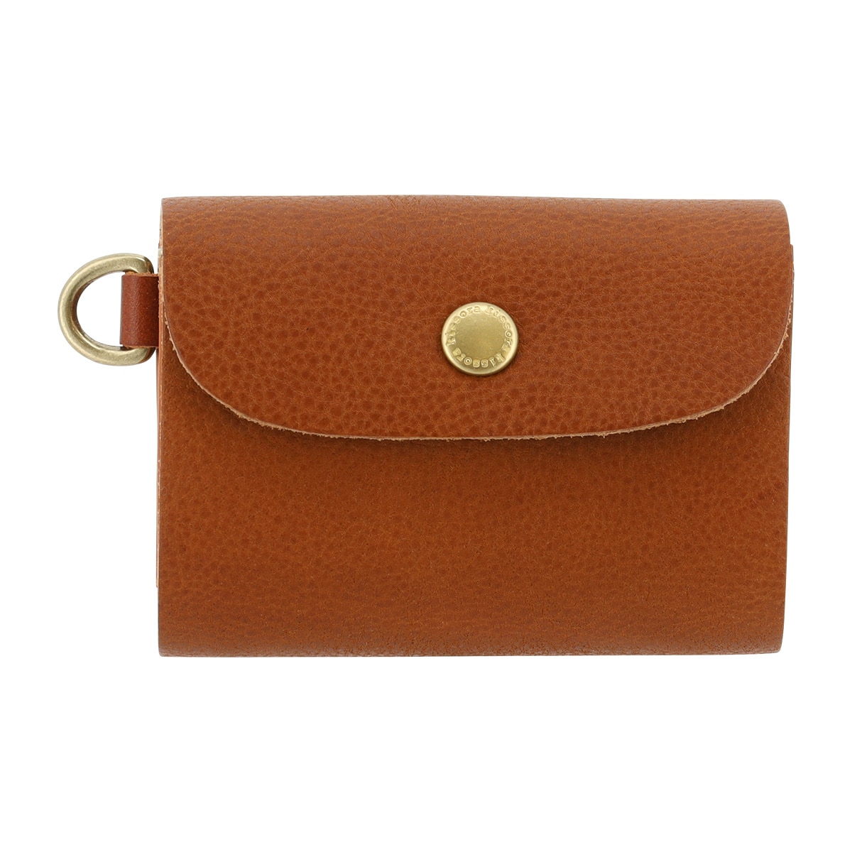 kissora キソラ 三つ折り財布 本革 ミネルバボックス KIKN-125 ミニ財布 牛革 日本製 レザー キャメル