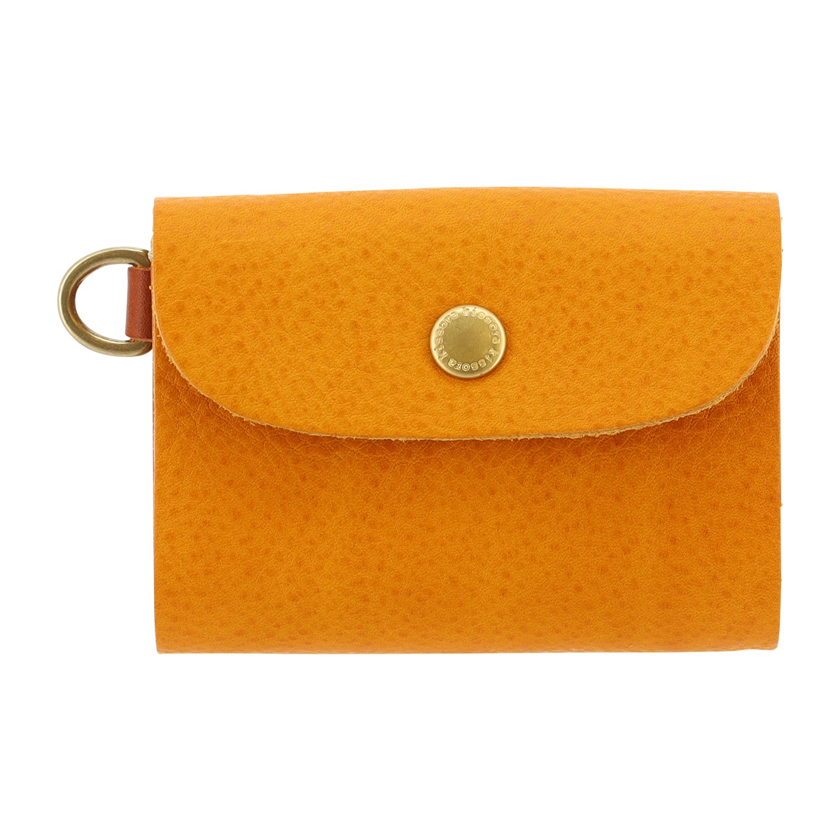 kissora キソラ 三つ折り財布 本革 ミネルバボックス KIKN-125 ミニ財布 牛革 日本製 レザー イエロー