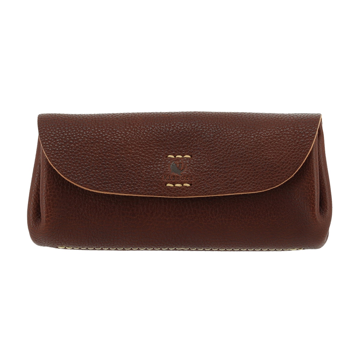 kissora キソラ 長財布 本革 クラシック2 レディース KIKN-143 PLUMP 牛革 日本製 レザー 大容量 ブラウン