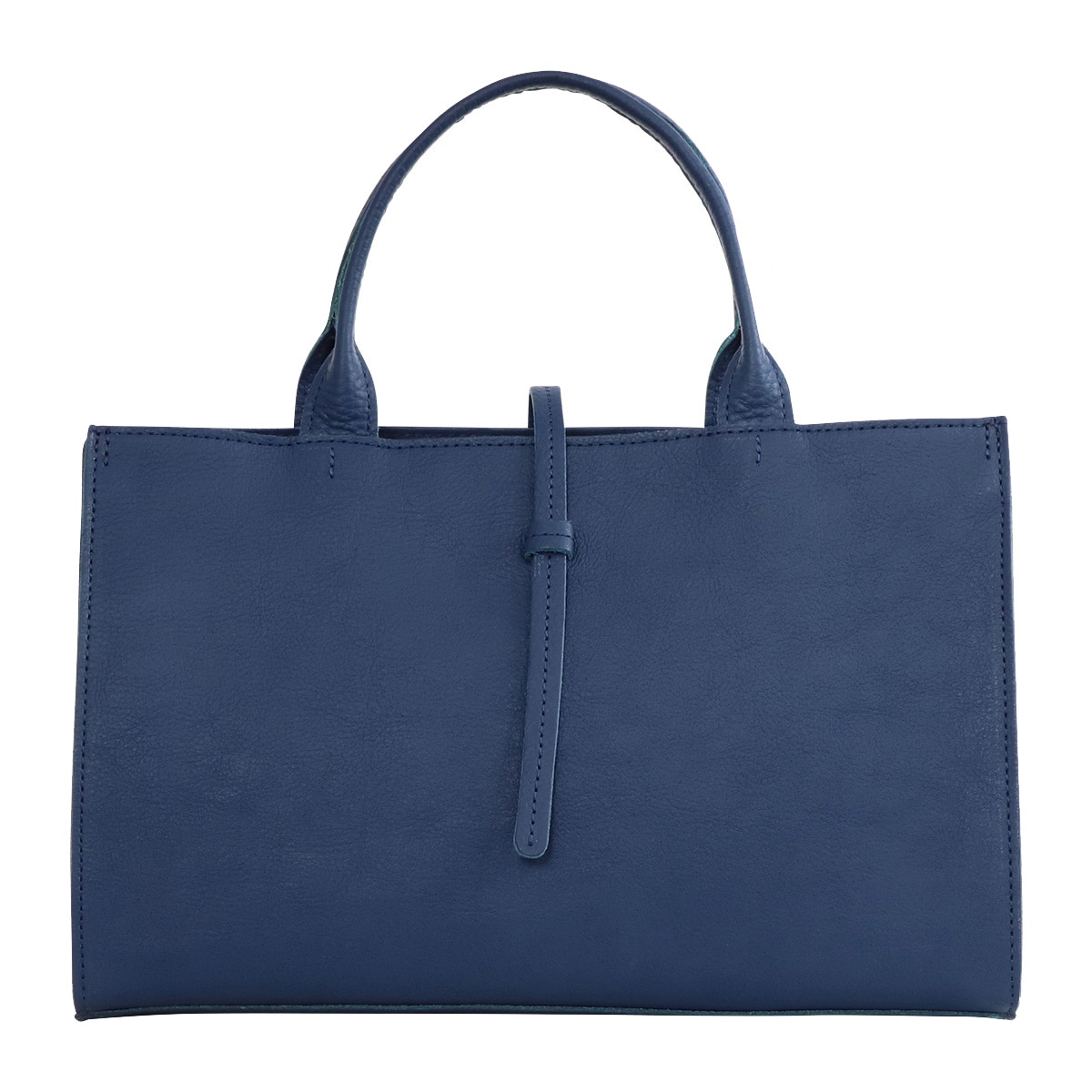 kissora キソラ トートバッグ 本革 マルシェ レディース KIMI-133 横型 牛革 日本製 レザー 通勤 ブルー