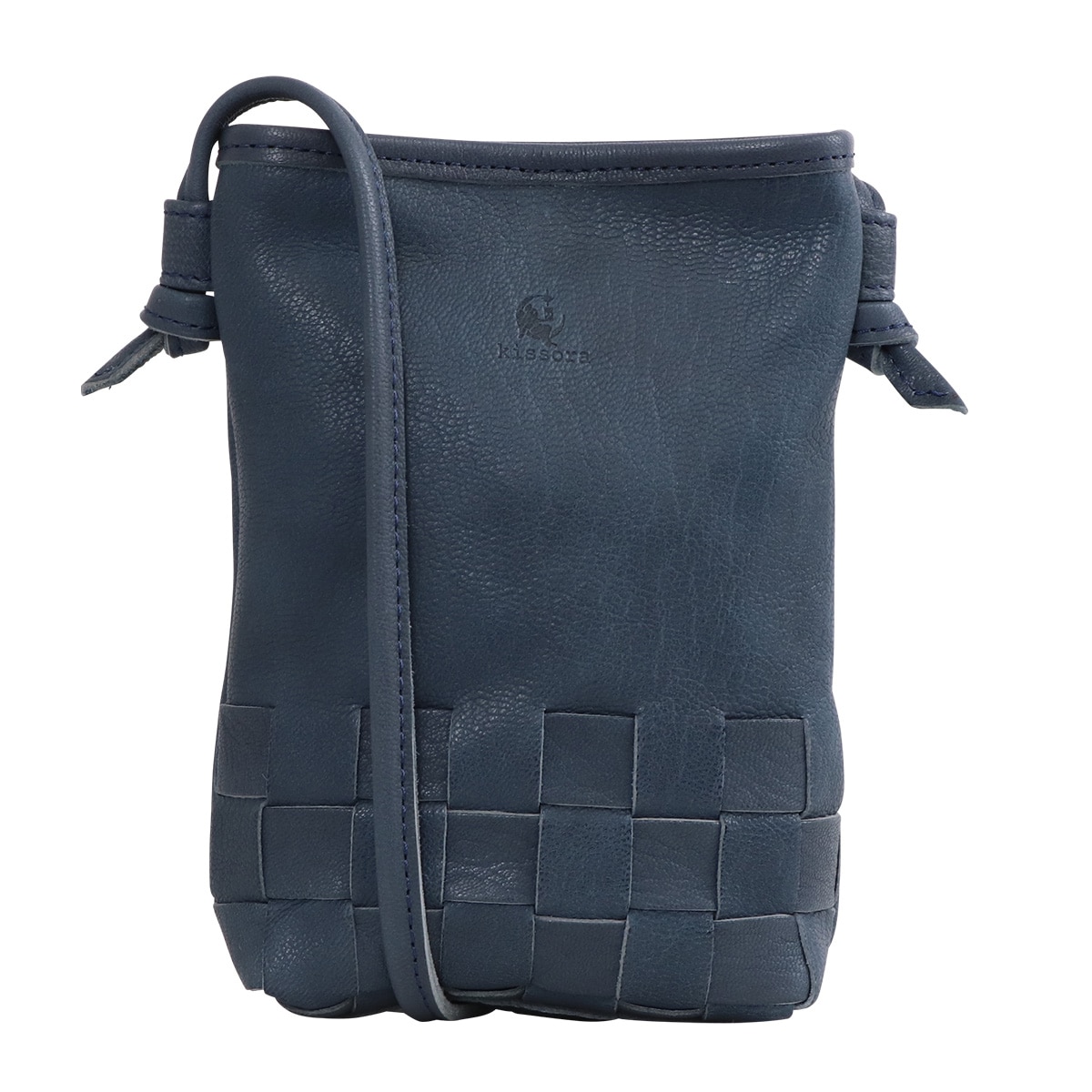 kissora キソラ ショルダーバッグ リゾートメッシュ レディース KIMI-139 スマホポシェット 日本製 ネイビー
