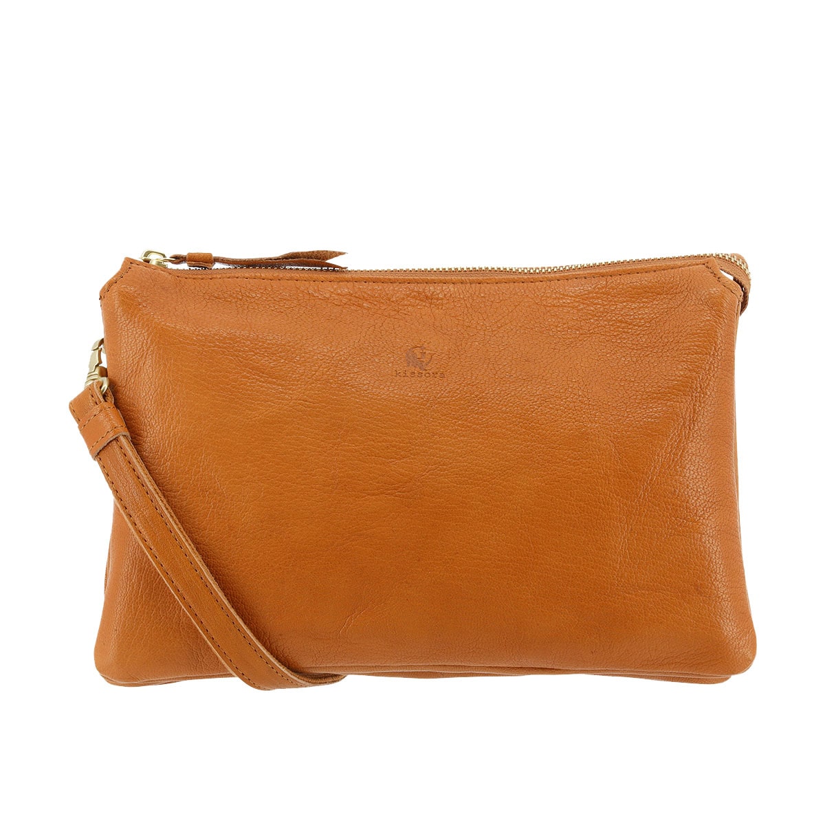 kissora キソラ ショルダーバッグ 本革 カプラ KIMI-142 日本製 山羊革 レザー キャメル