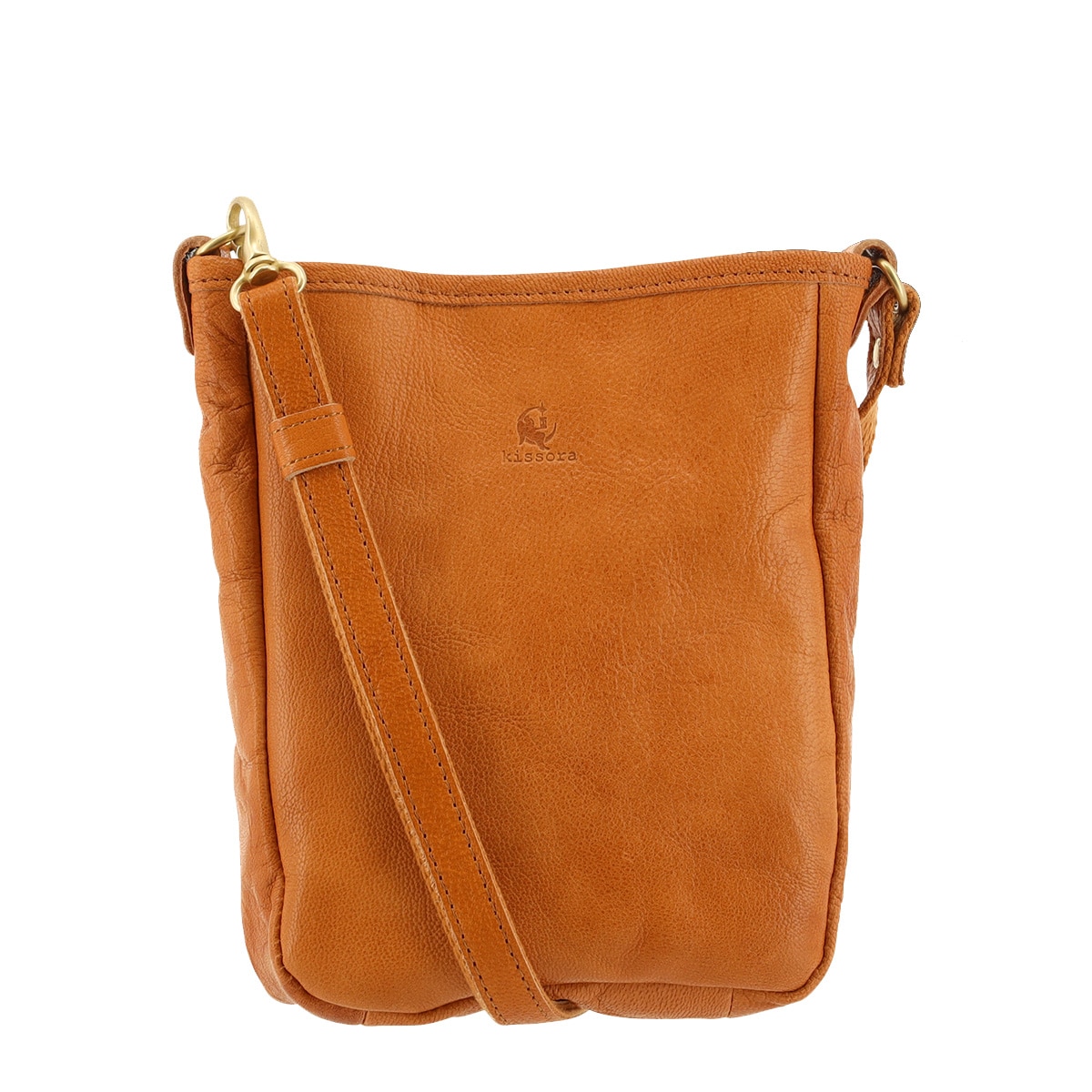 kissora キソラ ショルダーバッグ 本革 カプラ KIMI-143 日本製 山羊革 レザー キャメル