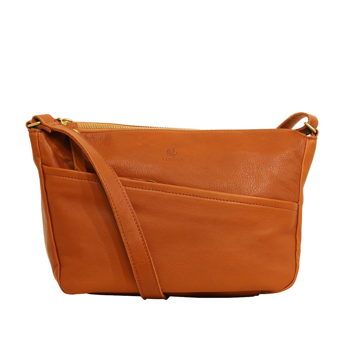 kissora キソラ ショルダーバッグ シエロ ユニセックス KIMI-148 日本製 牛革 キャメル