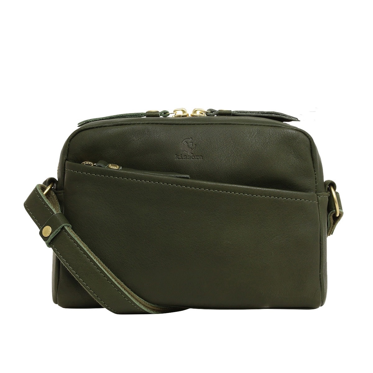 kissora キソラ ショルダーバッグ シエロ ユニセックス KIMI-149 日本製 牛革 ミニショルダー グリーン