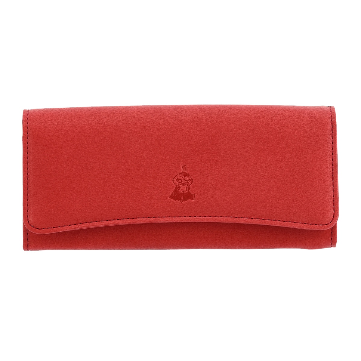 kissora キソラ ムーミン 長財布 素押しシリーズ レディース KIMN-002 MOOMIN 札入れ 小銭入れ 牛革 日本製 レッド