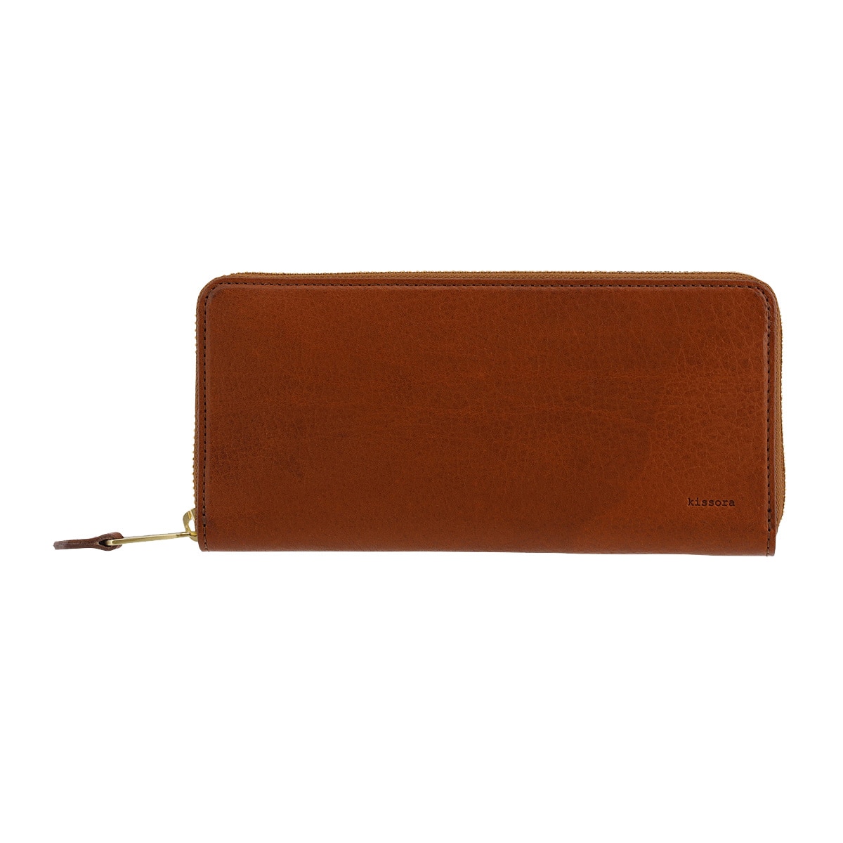 kissora キソラ 長財布 ラウンドファスナー 本革 ディニタ KIMS-001 牛革 日本製 レザー キャメル