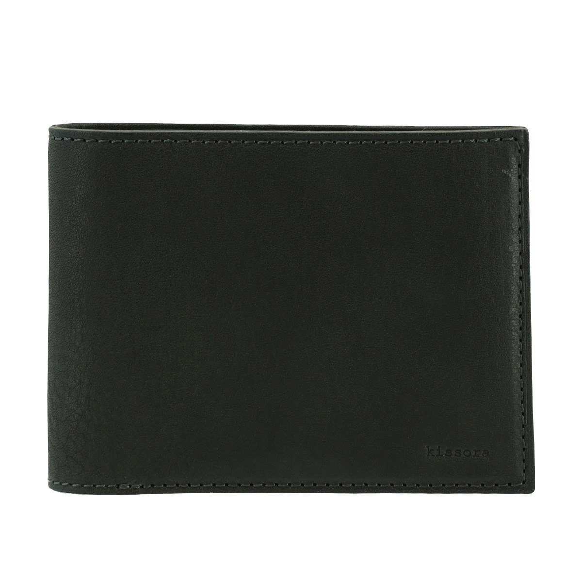 kissora キソラ 二つ折り財布 本革 ディニタ KIMS-002 牛革 日本製 レザー グリーン