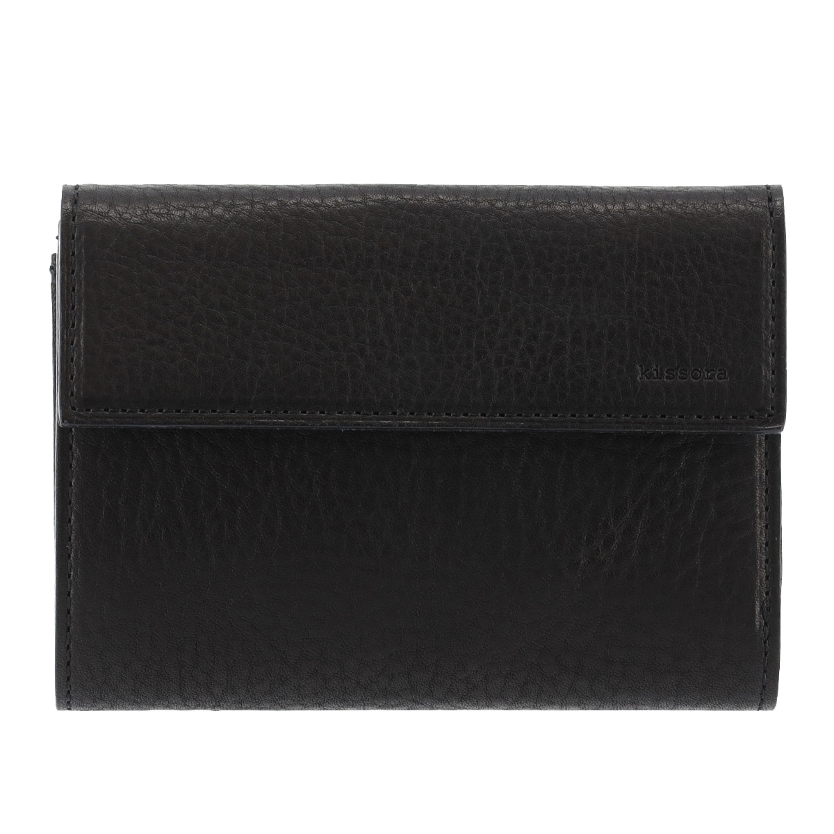 kissora キソラ 二つ折り財布 ディニタ KIMS-003 牛革 日本製 レザー ブラック