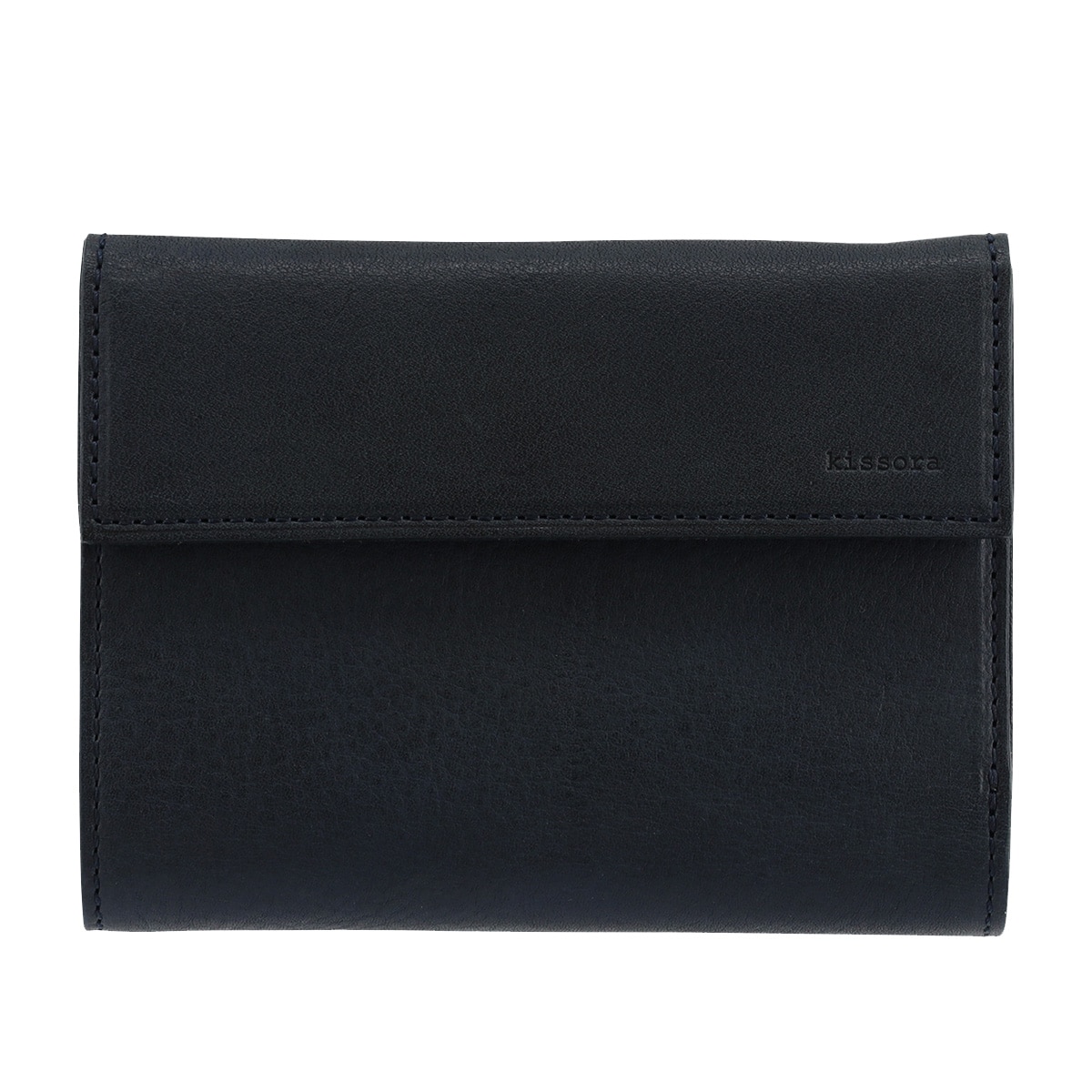 kissora キソラ 二つ折り財布 ディニタ KIMS-003 牛革 日本製 レザー ネイビー