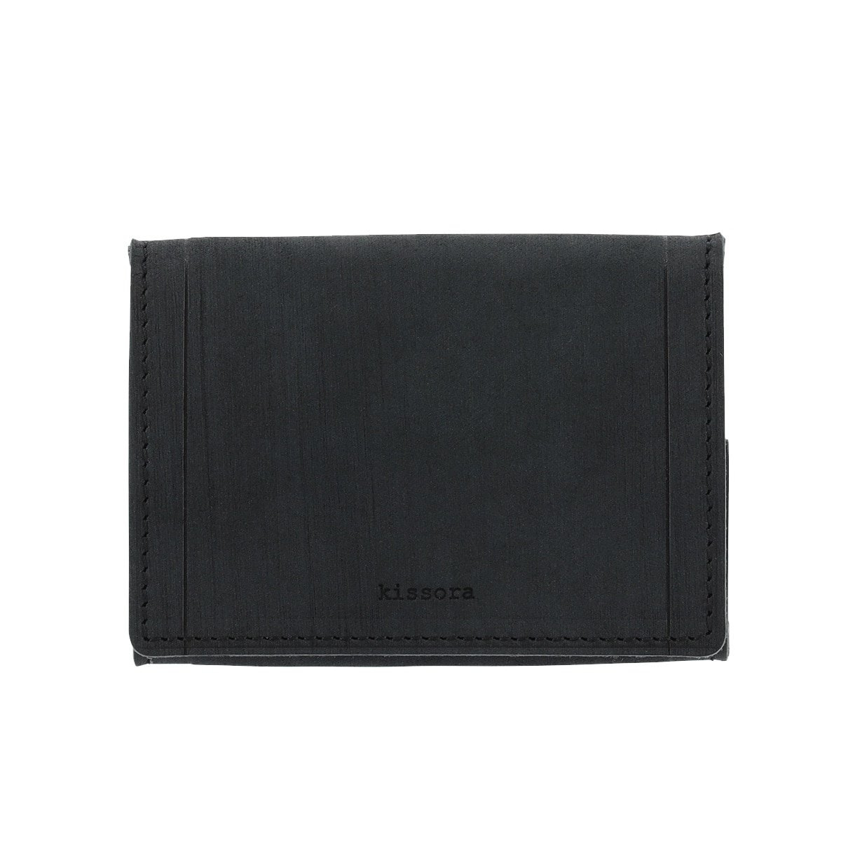 kissora キソラ コインケース 小銭入れ 本革 サビア KIMS-006 財布 ミニ財布 名刺入れ 牛革 日本製 レザー ブラック