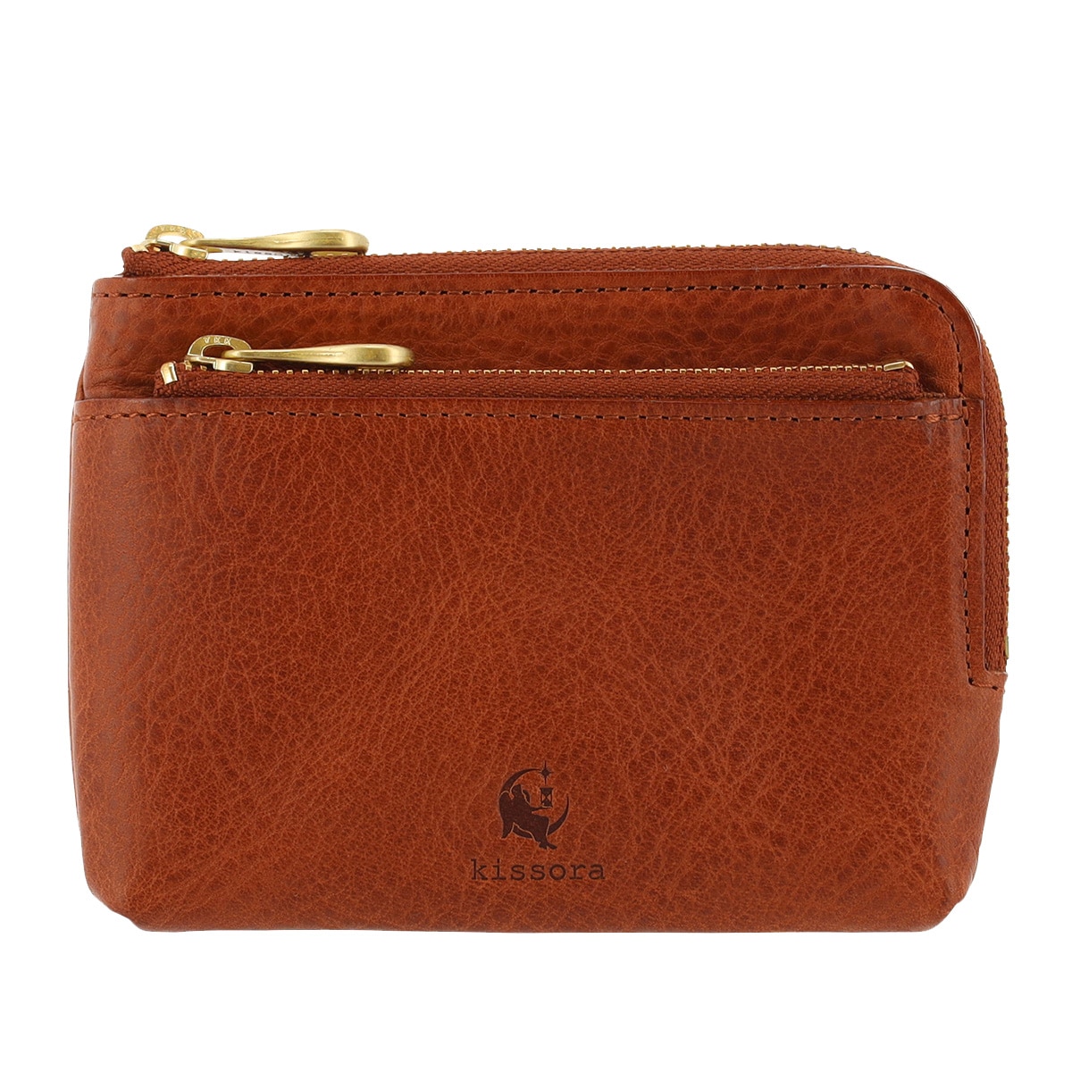 kissora キソラ 小銭入れ 財布 ポーチ 本革 ヴァスカボックス KIMS-017 コインケース 牛革 日本製 レザー ブラウン