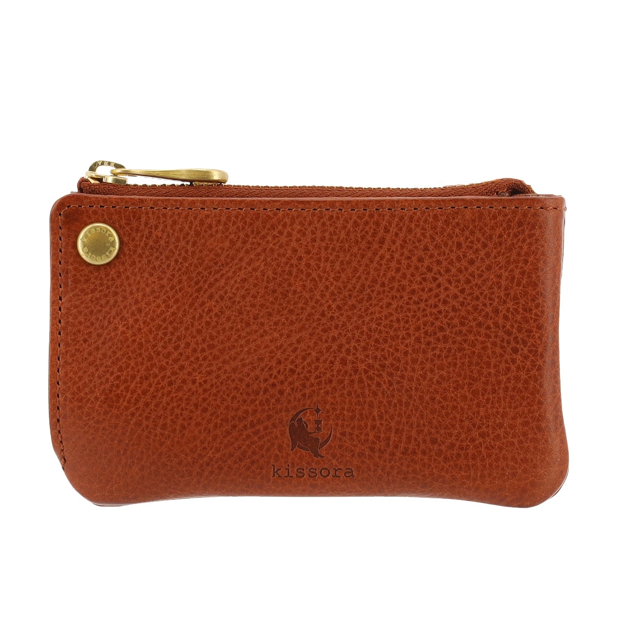 kissora キソラ キーケース 本革 ヴァスカボックス KIMS-018 コインケース 小銭入れ ポーチ 牛革 日本製 レザー ブラウン