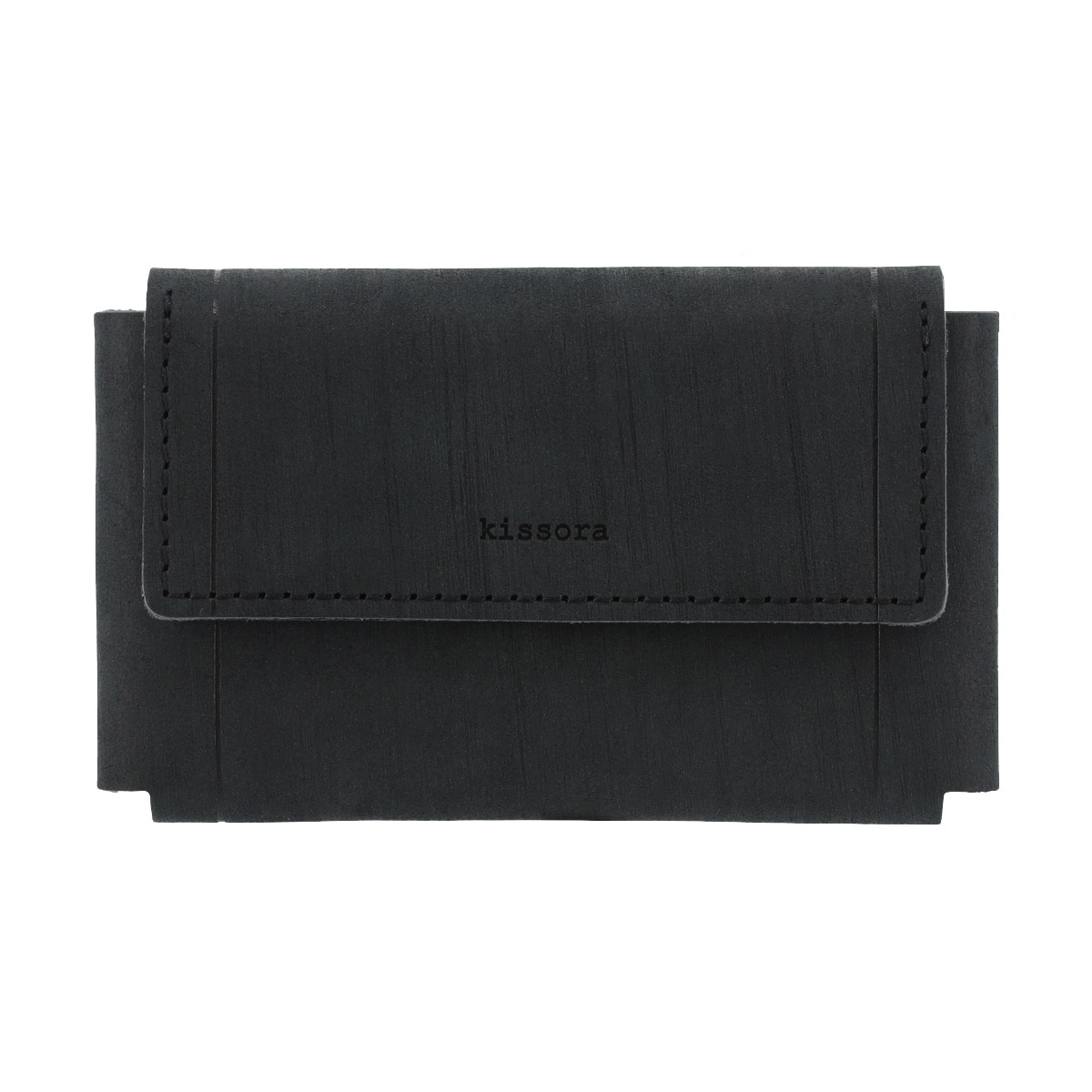 kissora キソラ カードケース サビア 本革 レディース KIMS-019 牛革 日本製 レザー 名刺入れ ブラック