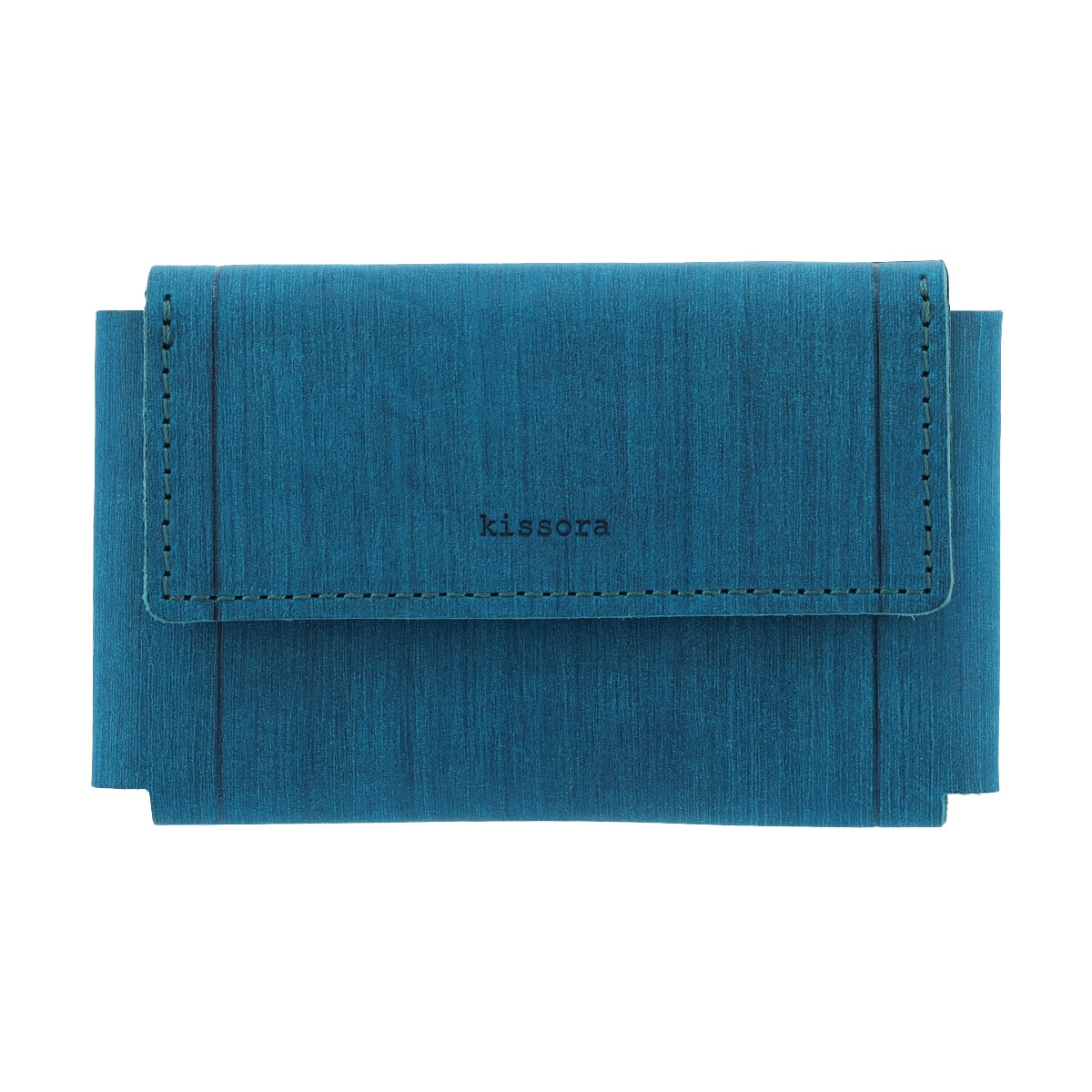 kissora キソラ カードケース サビア 本革 レディース KIMS-019 牛革 日本製 レザー 名刺入れ ブルー
