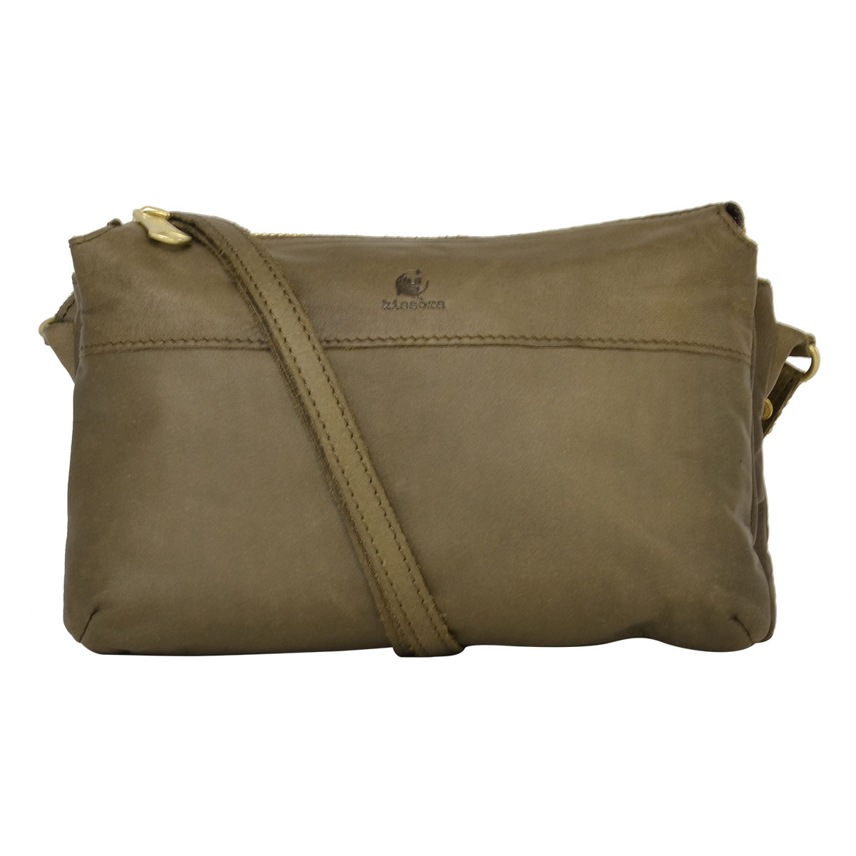 kissora キソラ ショルダーバッグ レディース KIOB-056 牛革 日本製 カーキ