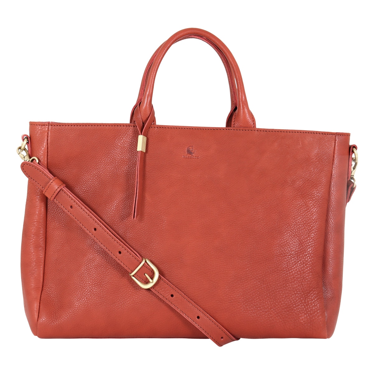 kissora キソラ ショルダーバッグ A4 大きめ 本革 レザー オリーブヌメ レディース KIOB-076 ハンドバッグ 横型 牛革 ブラウン