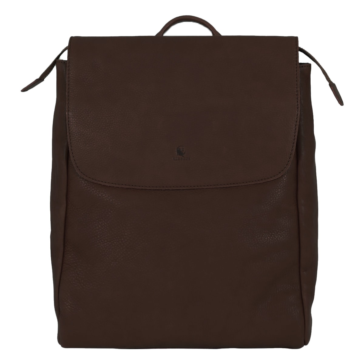 kissora キソラ リュック かぶせ 本革 レザー オリーブヌメ レディース KIOB-078 日本製 バックパック リュックサック 牛革 シンプル 大人 チョコ