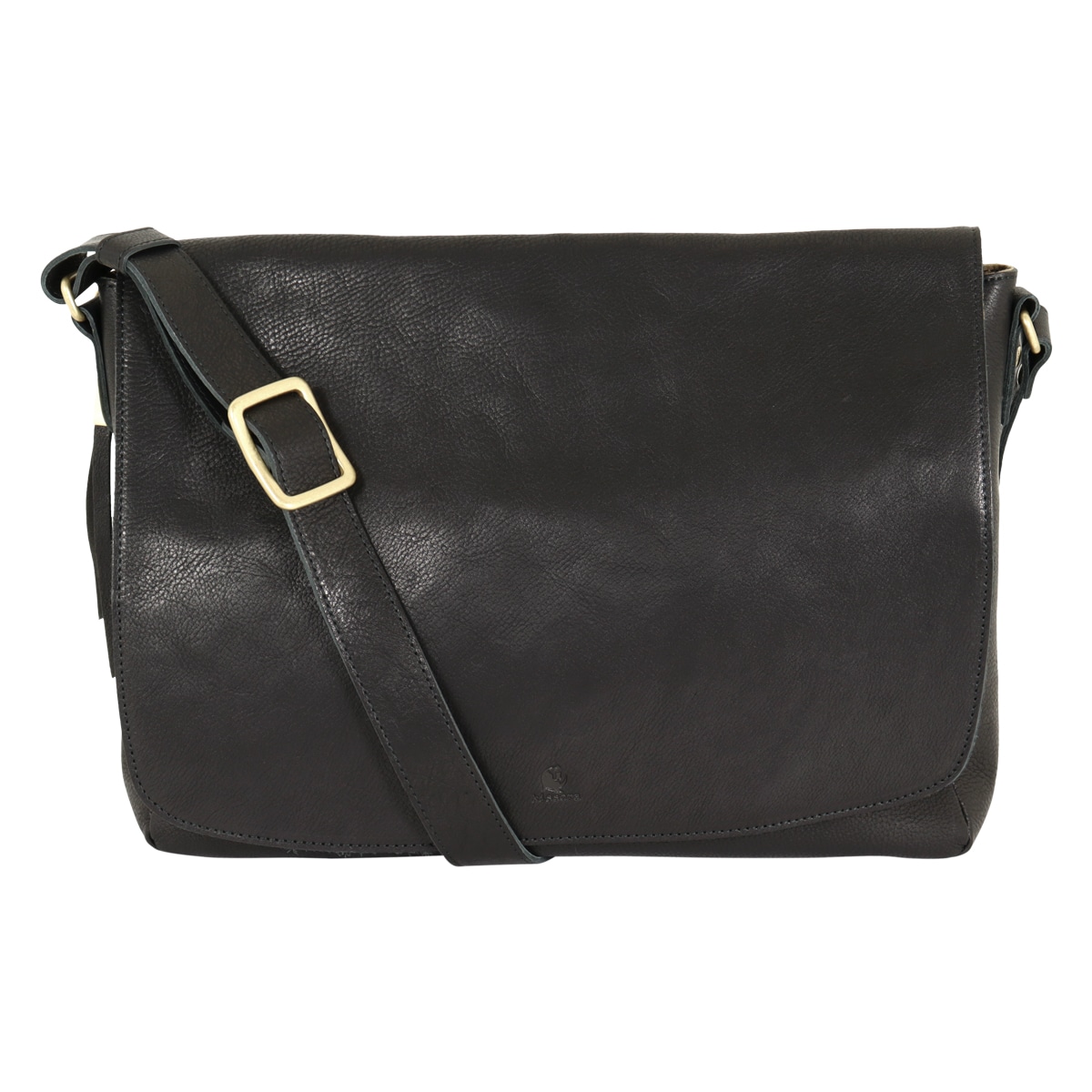 kissora キソラ ショルダーバッグ かぶせ 本革 レザー オリーブヌメ レディース KIOB-079 日本製 肩掛け 斜め掛け ブラック