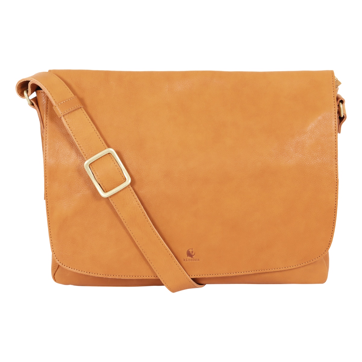 kissora キソラ ショルダーバッグ かぶせ 本革 レザー オリーブヌメ レディース KIOB-079 日本製 肩掛け 斜め掛け キャメル