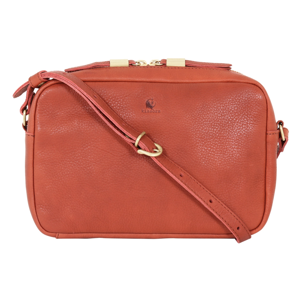 kissora キソラ ショルダーバッグ ミニショルダー 本革 レザー 小さめ オリーブヌメ レディース kiob-080 日本製 斜め掛け 牛革 ブラウン