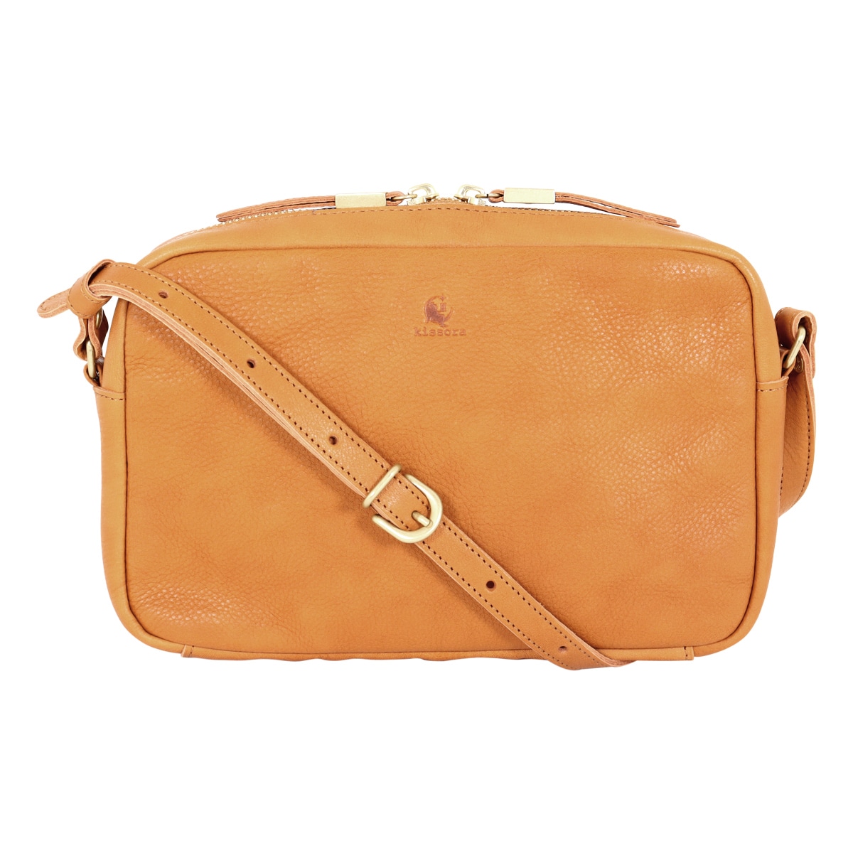 kissora キソラ ショルダーバッグ ミニショルダー 本革 レザー 小さめ オリーブヌメ レディース kiob-080 日本製 斜め掛け 牛革 キャメル