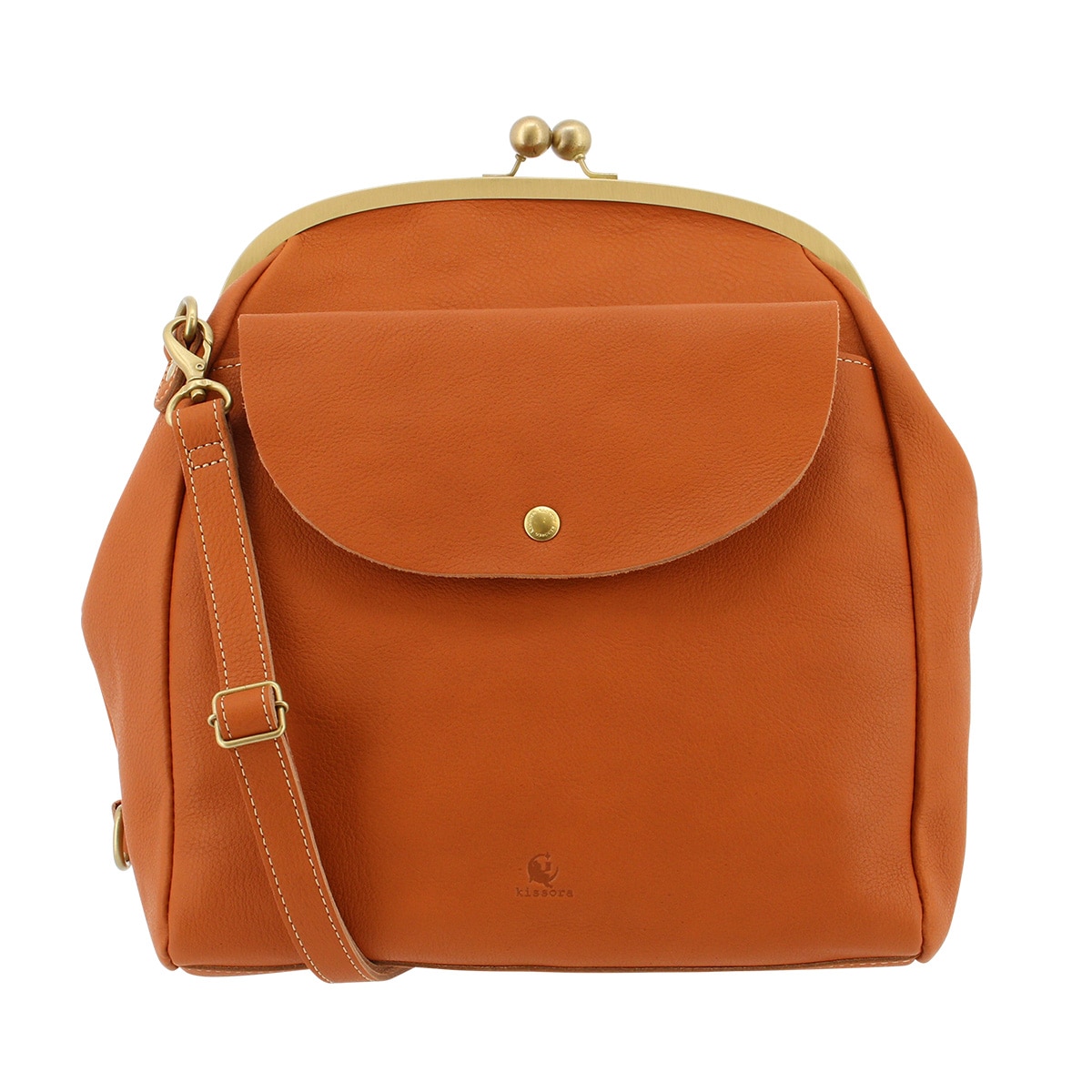 kissora キソラ ショルダーバッグ 本革 トミー レディース KIOB-106 2WAY リュック リュックサック キャメル