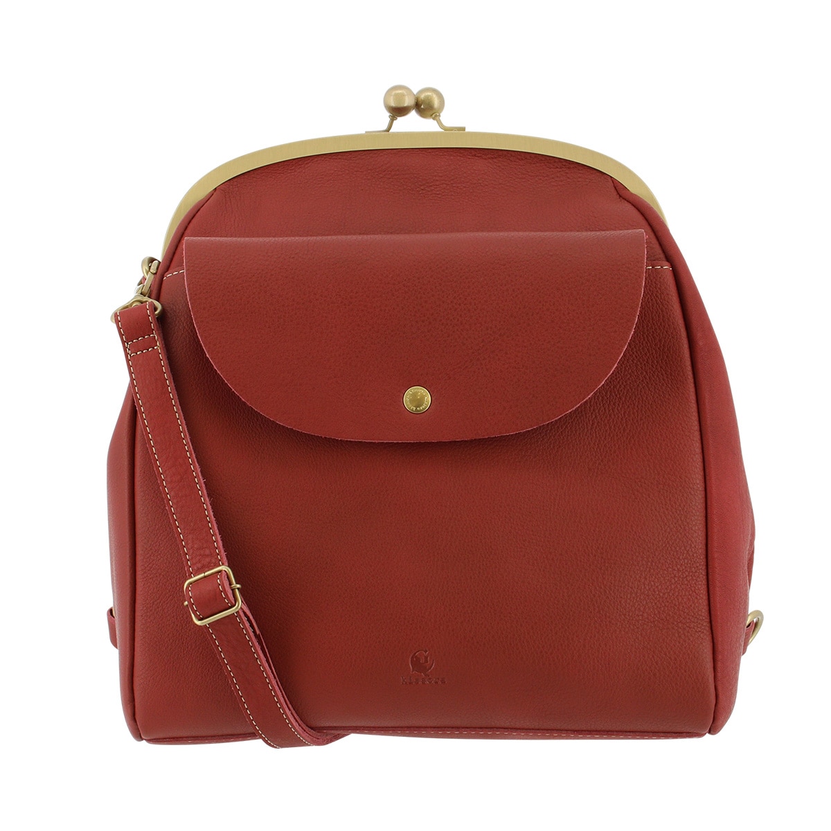 kissora キソラ ショルダーバッグ 本革 トミー レディース KIOB-106 2WAY リュック リュックサック オレンジ