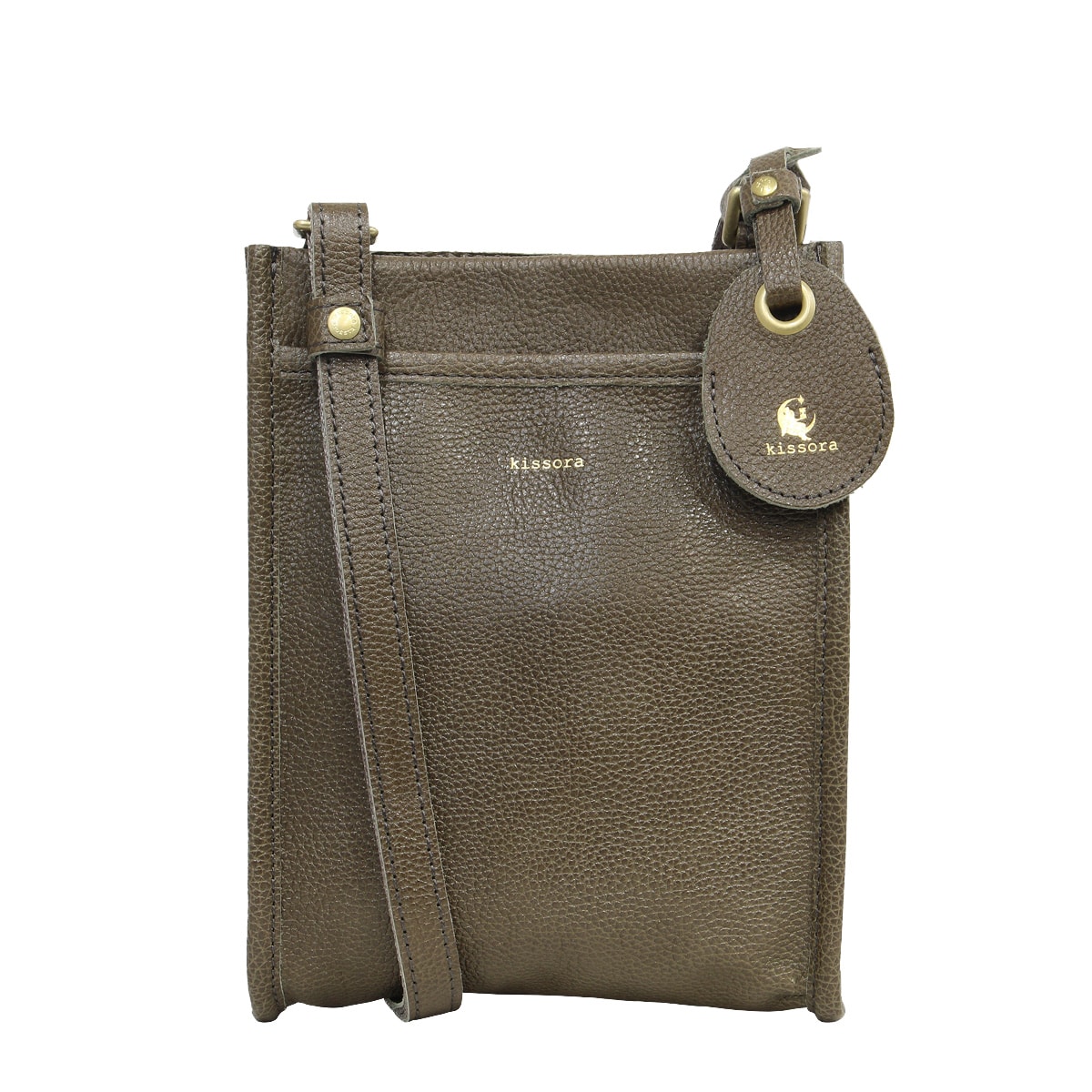 kissora キソラ ショルダーバッグ クオドロ KIOB-119 牛革 日本製 グレー