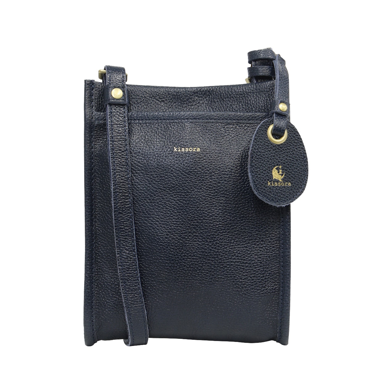 kissora キソラ ショルダーバッグ クオドロ KIOB-119 牛革 日本製 ネイビー