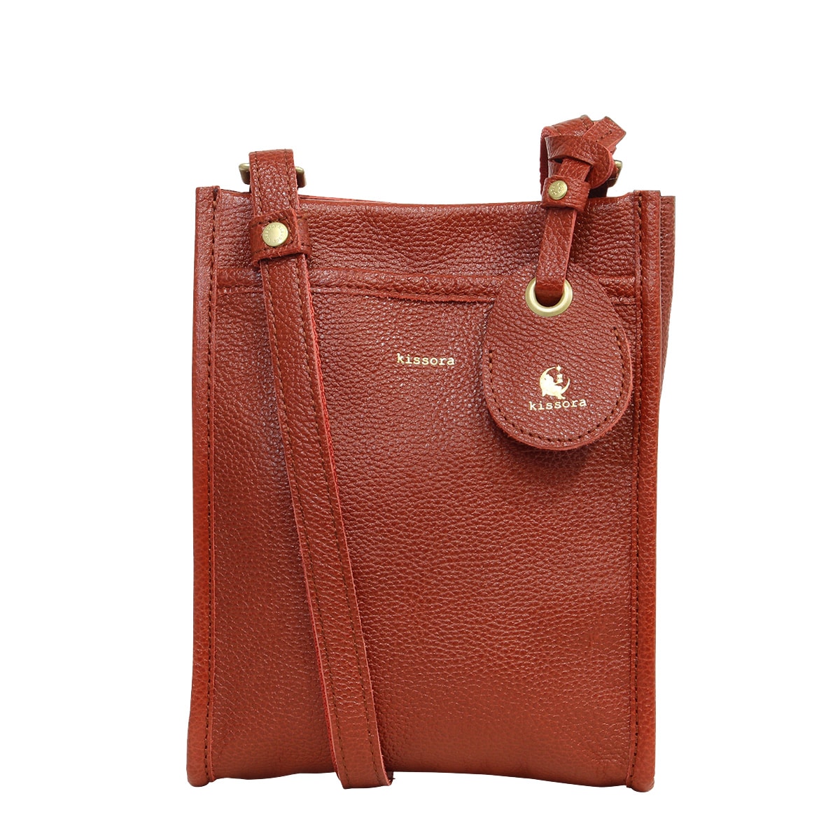 kissora キソラ ショルダーバッグ クオドロ KIOB-119 牛革 日本製 オレンジ