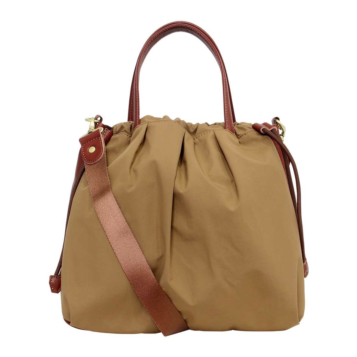 kissora キソラ トートバッグ ヴィラーレ レディース KIOB-123 Virare 2WAY ショルダーバッグ 日本製 巾着バッグ ブラウン