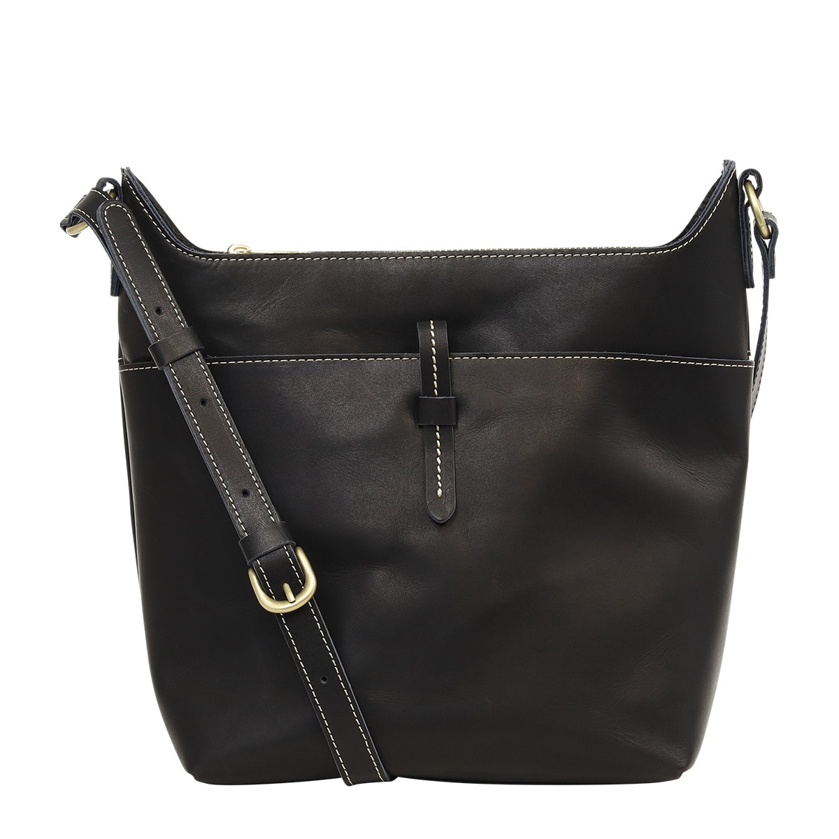 kissora キソラ ショルダーバッグ アマーレ レディース KIOB-132 縦型 牛革 日本製 ブラック