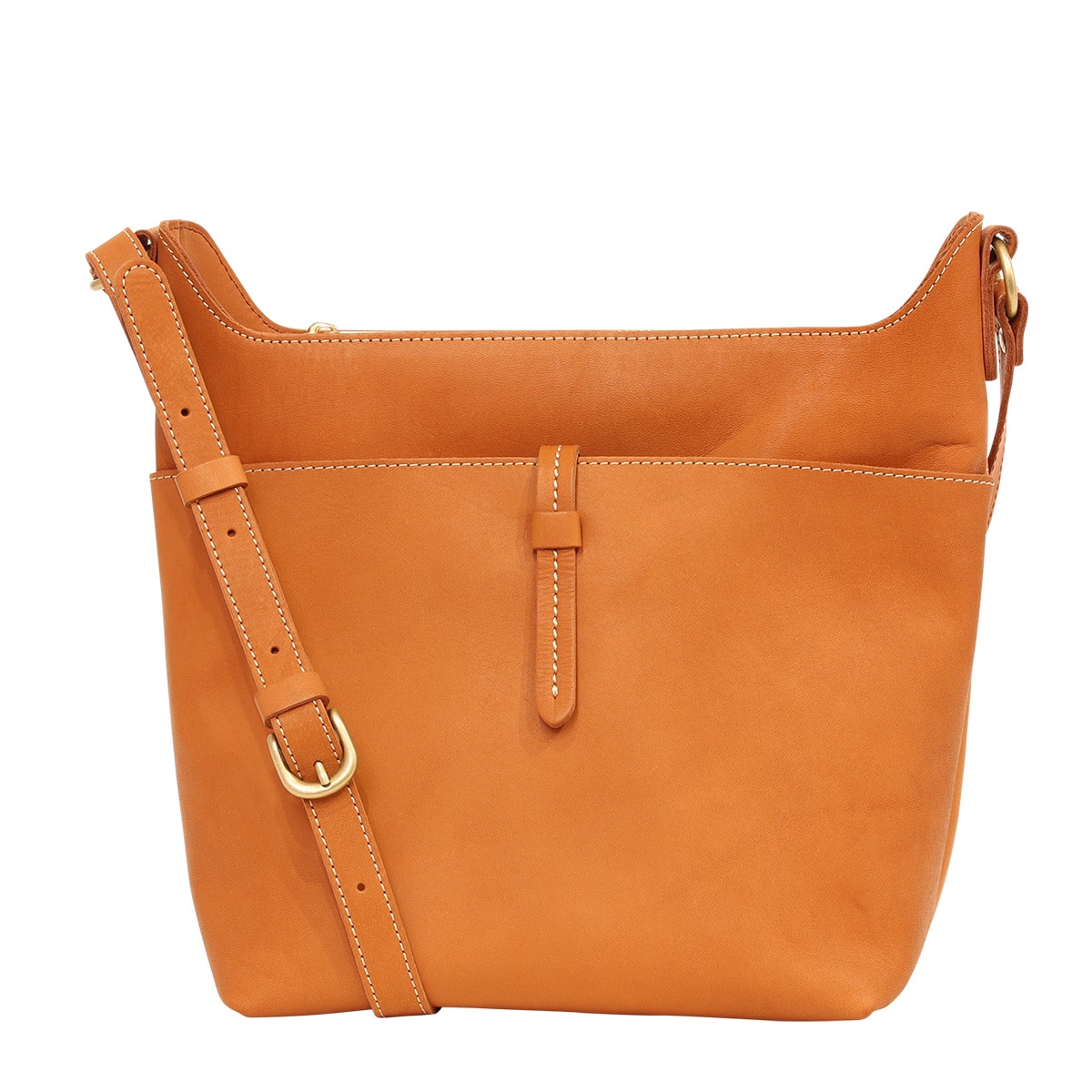 kissora キソラ ショルダーバッグ アマーレ レディース KIOB-132 縦型 牛革 日本製 ブラウン